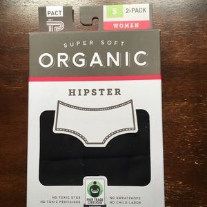 Pact hipster undies, black, never worn
